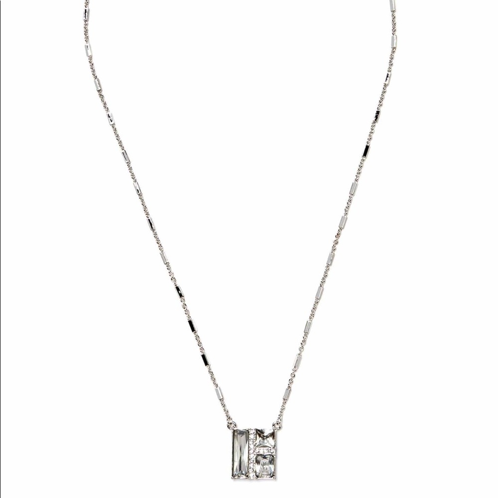 vince camuto faceted crystal pendant necklace